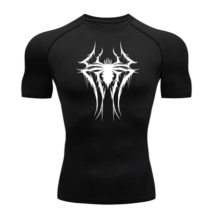 T-shirt de compression araignée pour homme