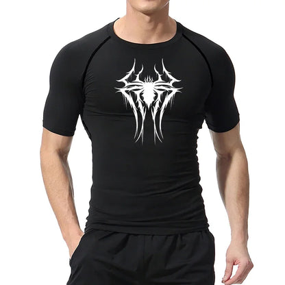T-shirt de compression araignée pour homme