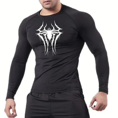 T-shirt de compression araignée pour homme