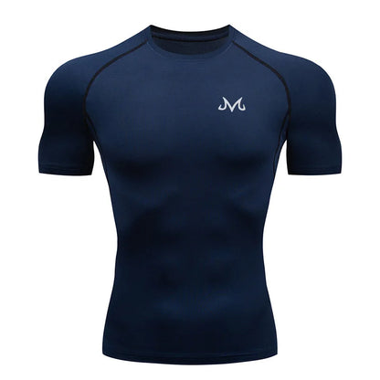 T shirt de compression à manche courte pour homme